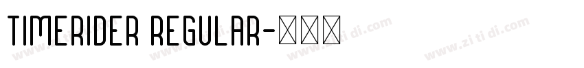 Timerider Regular字体转换